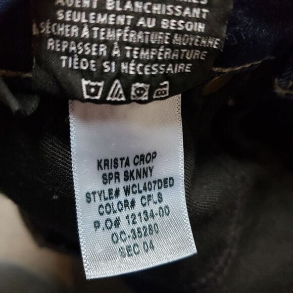 Hudson Krista Crop Super Skinny Released Hem Jeans Sz 24 - Picture 9 of 14